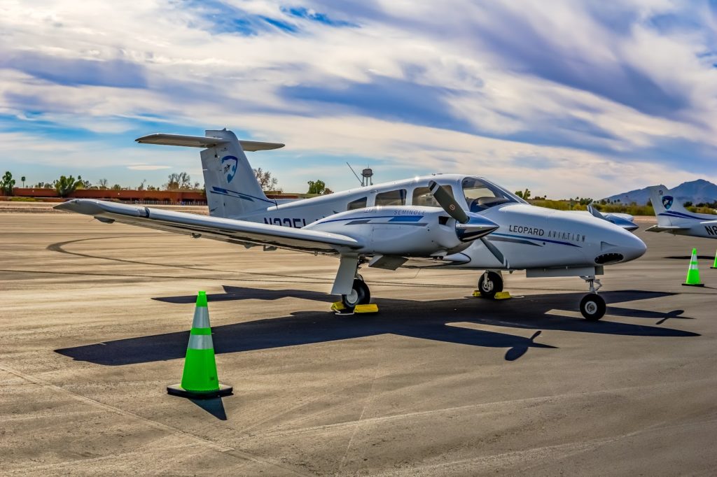 Side profile of small aircraft